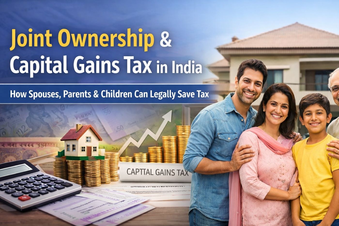 Joint Ownership & Capital Gains Tax in India | Save Tax with Spouse & Family
