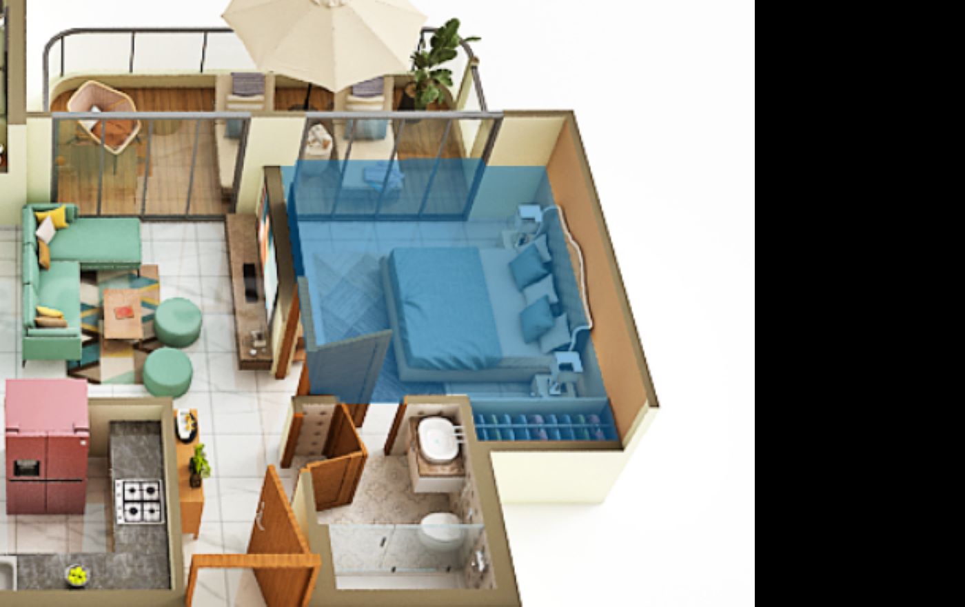 Floor plan 3bhk