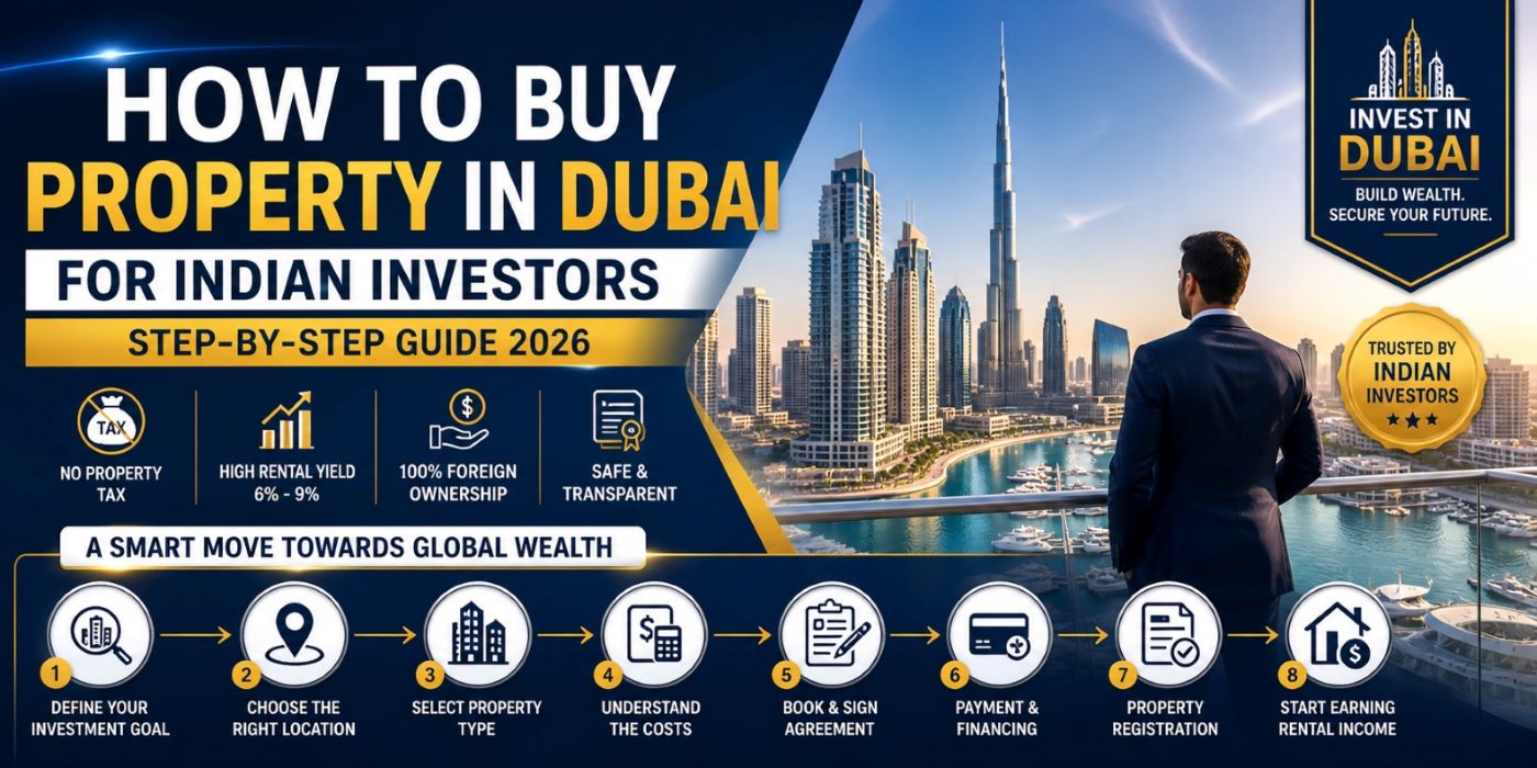 How to Buy Property in Dubai for Indian Investors (Step-by-Step Guide 2026)