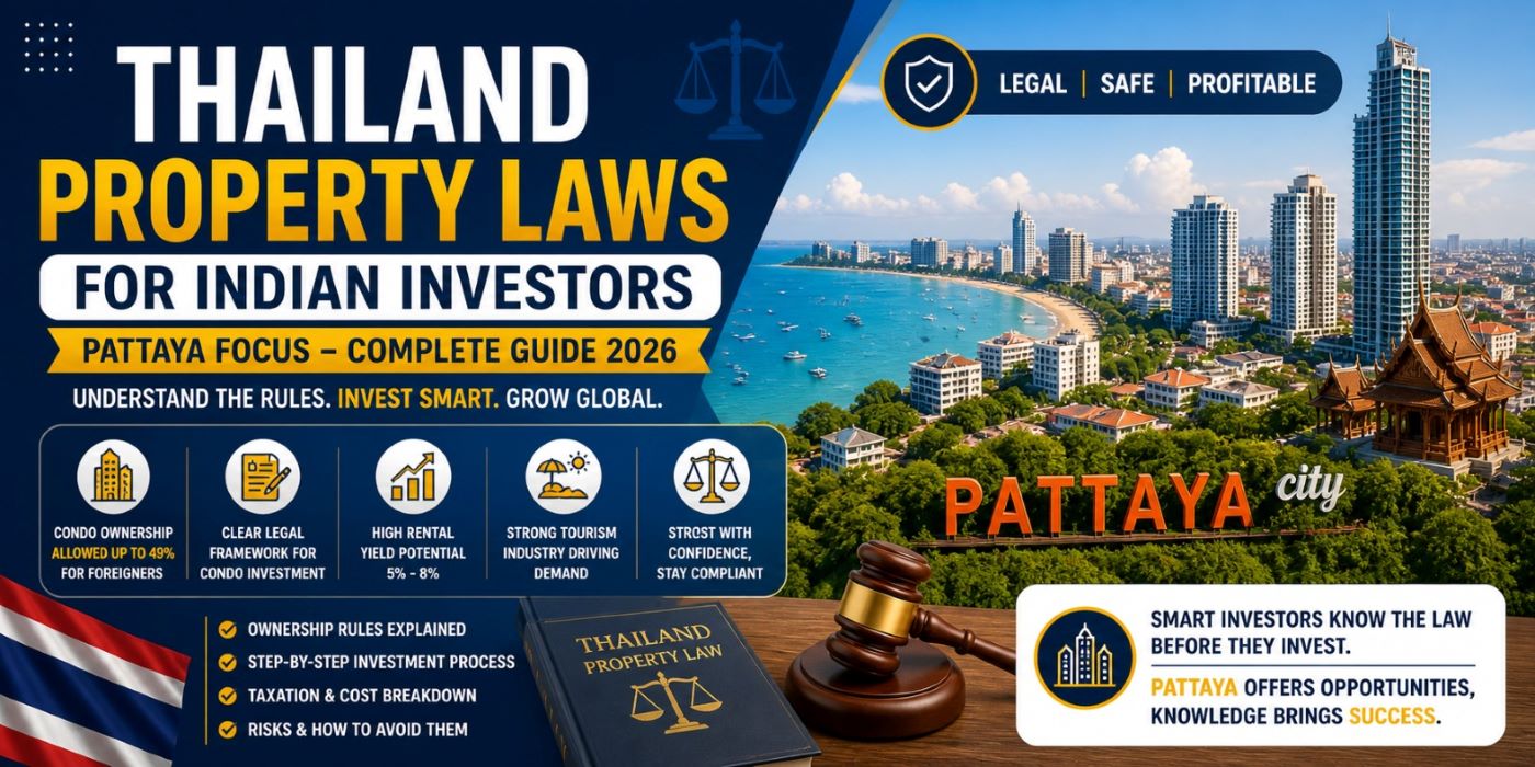 Thailand Property Laws for Indian Investors (Pattaya Focus – Complete Guide 2026)